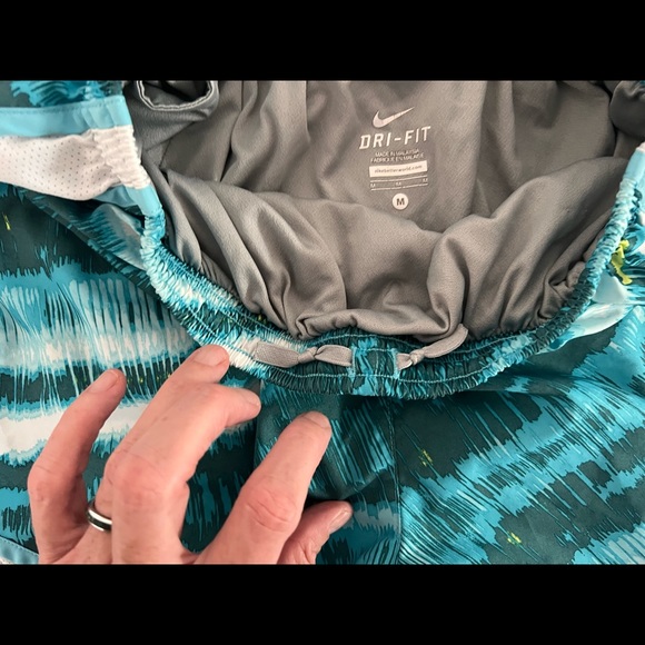 Nike multi color dri-fit size medium 3” running shorts - Picture 2 of 4